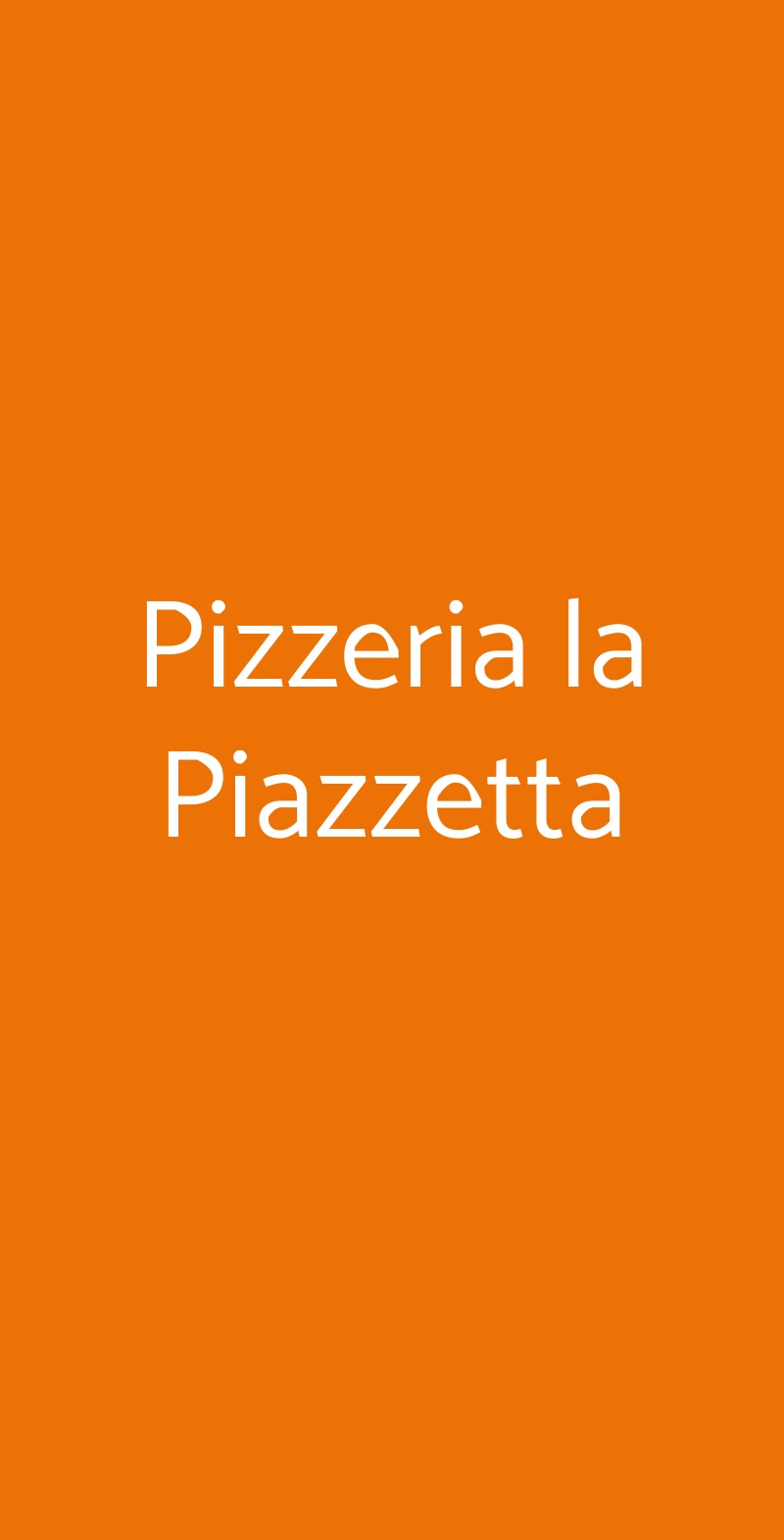 Pizzeria la Piazzetta Lecce menù 1 pagina