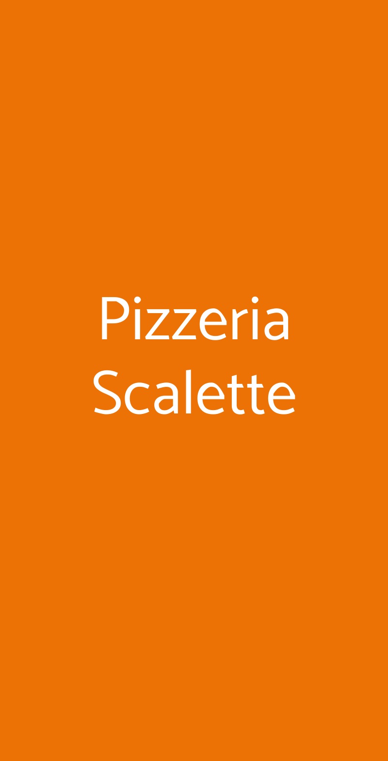 Pizzeria Scalette Macerata menù 1 pagina