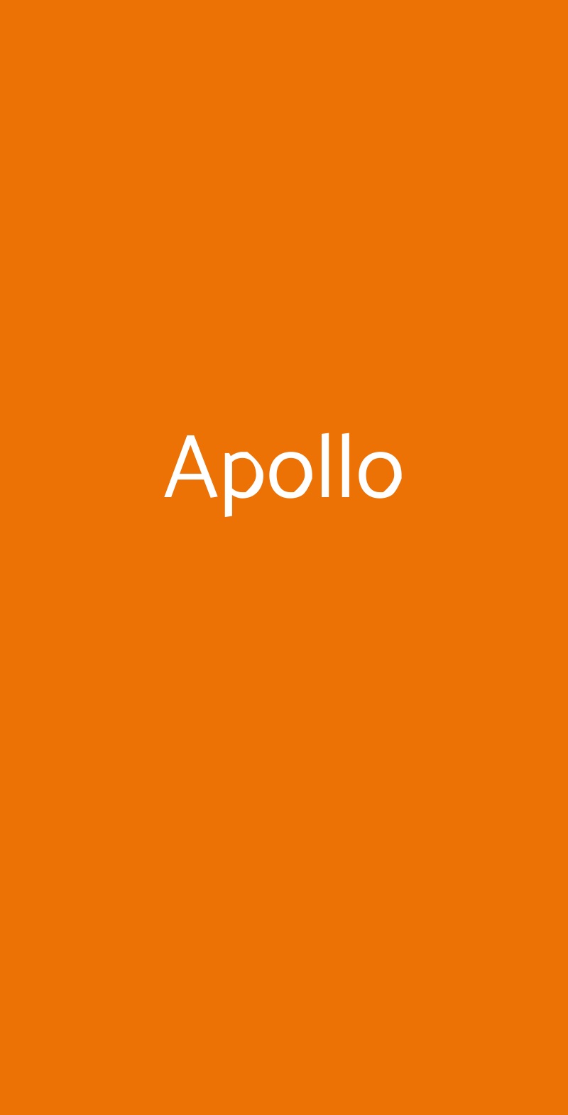 Apollo Legnano menù 1 pagina