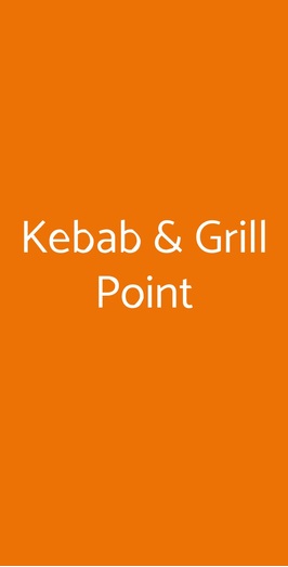 Kebab & Grill Point, Savona