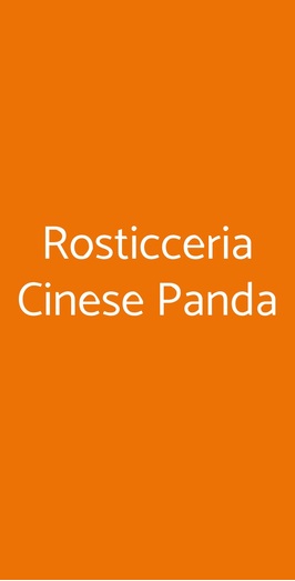 Rosticceria Cinese Panda, Savona