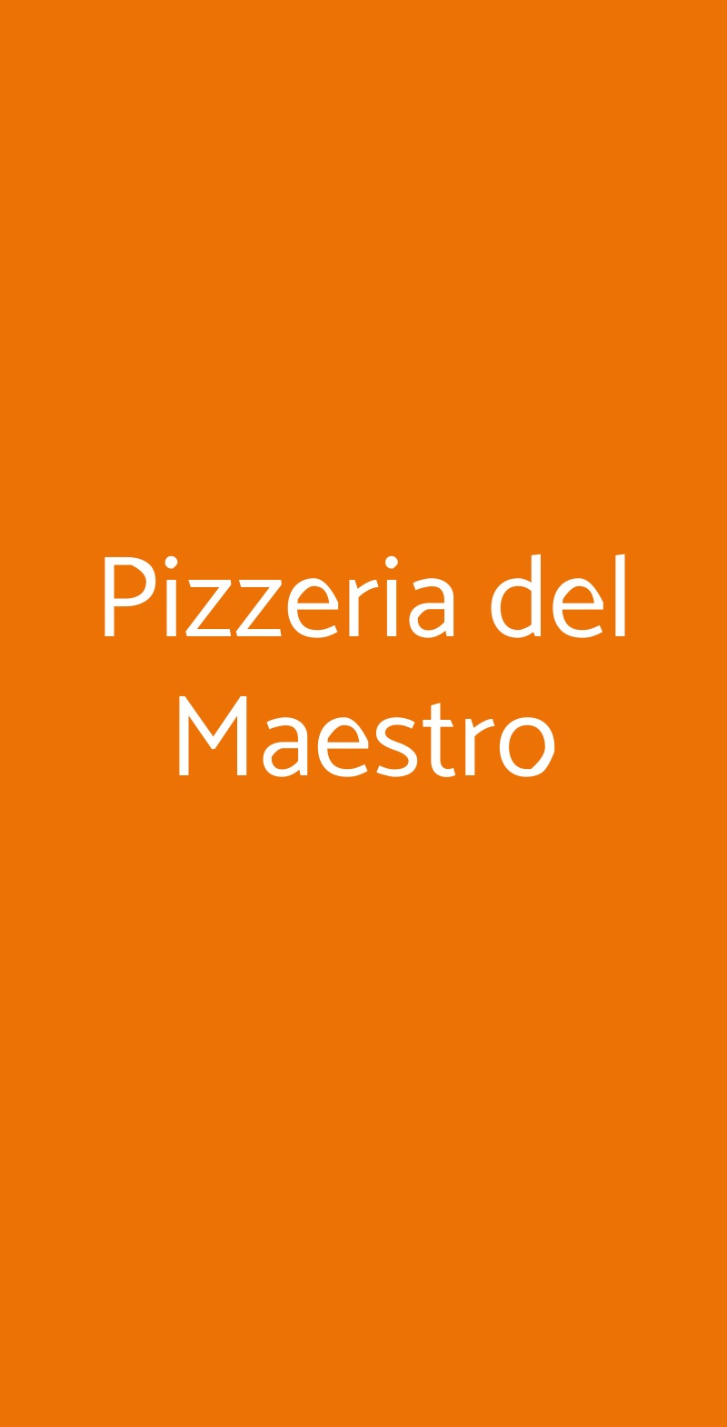 Pizzeria Del Maestro, Settimo Milanese