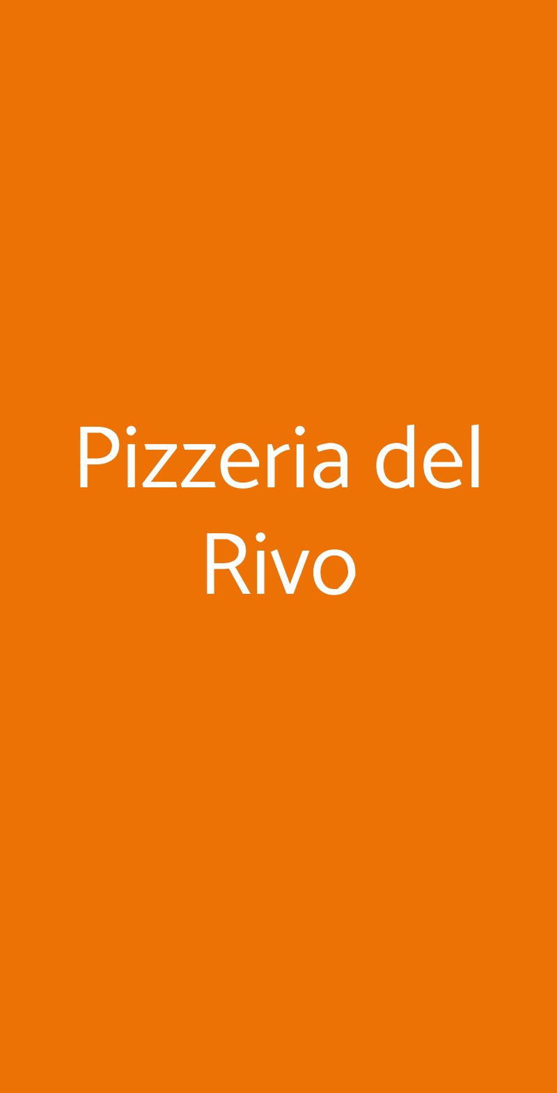 Pizzeria del Rivo Terni menù 1 pagina