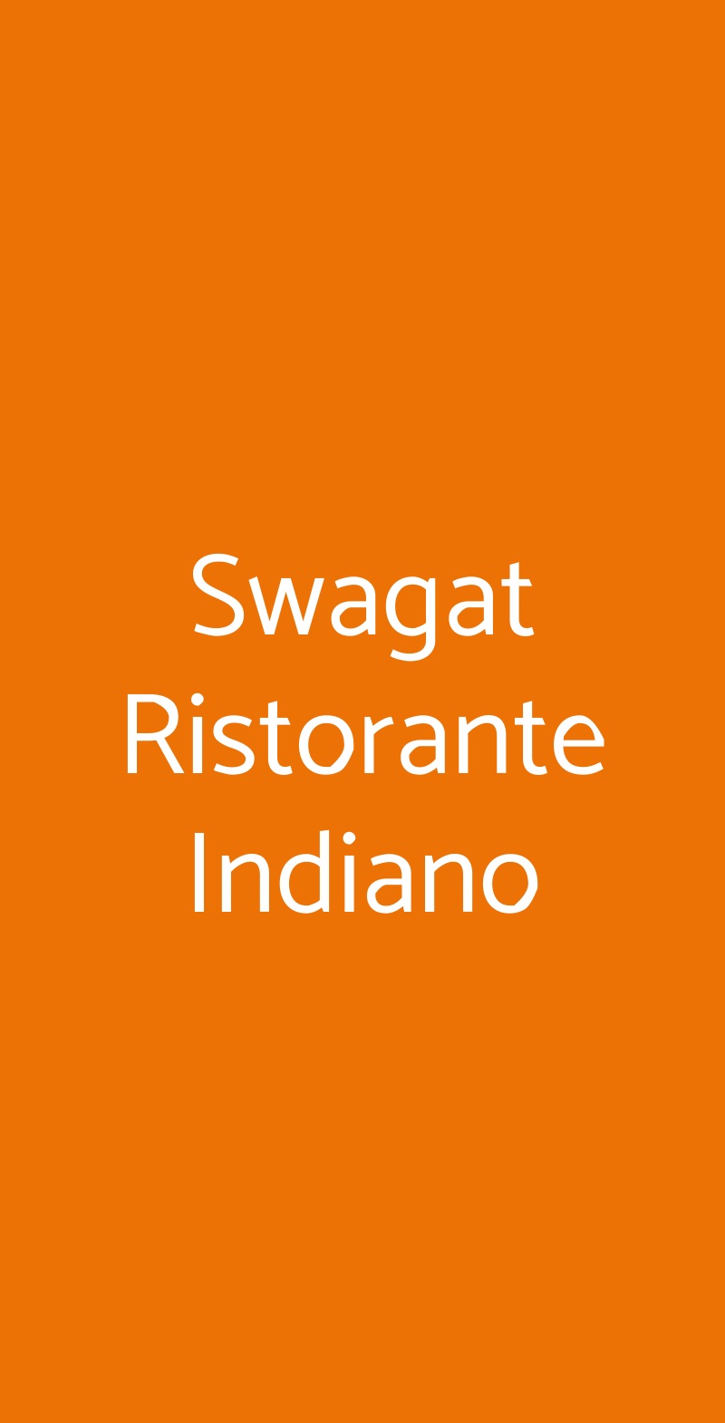 Swagat Ristorante Indiano Torino menù 1 pagina
