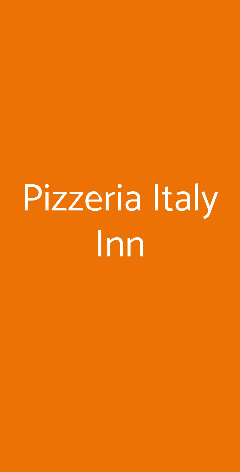 Pizzeria Italy Inn Torino menù 1 pagina