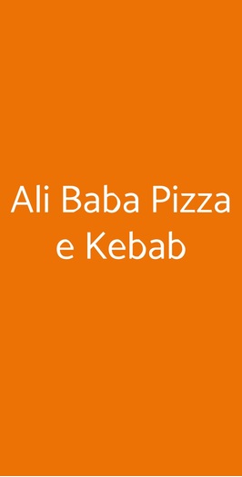 Ali Baba Pizza E Kebab, Torino