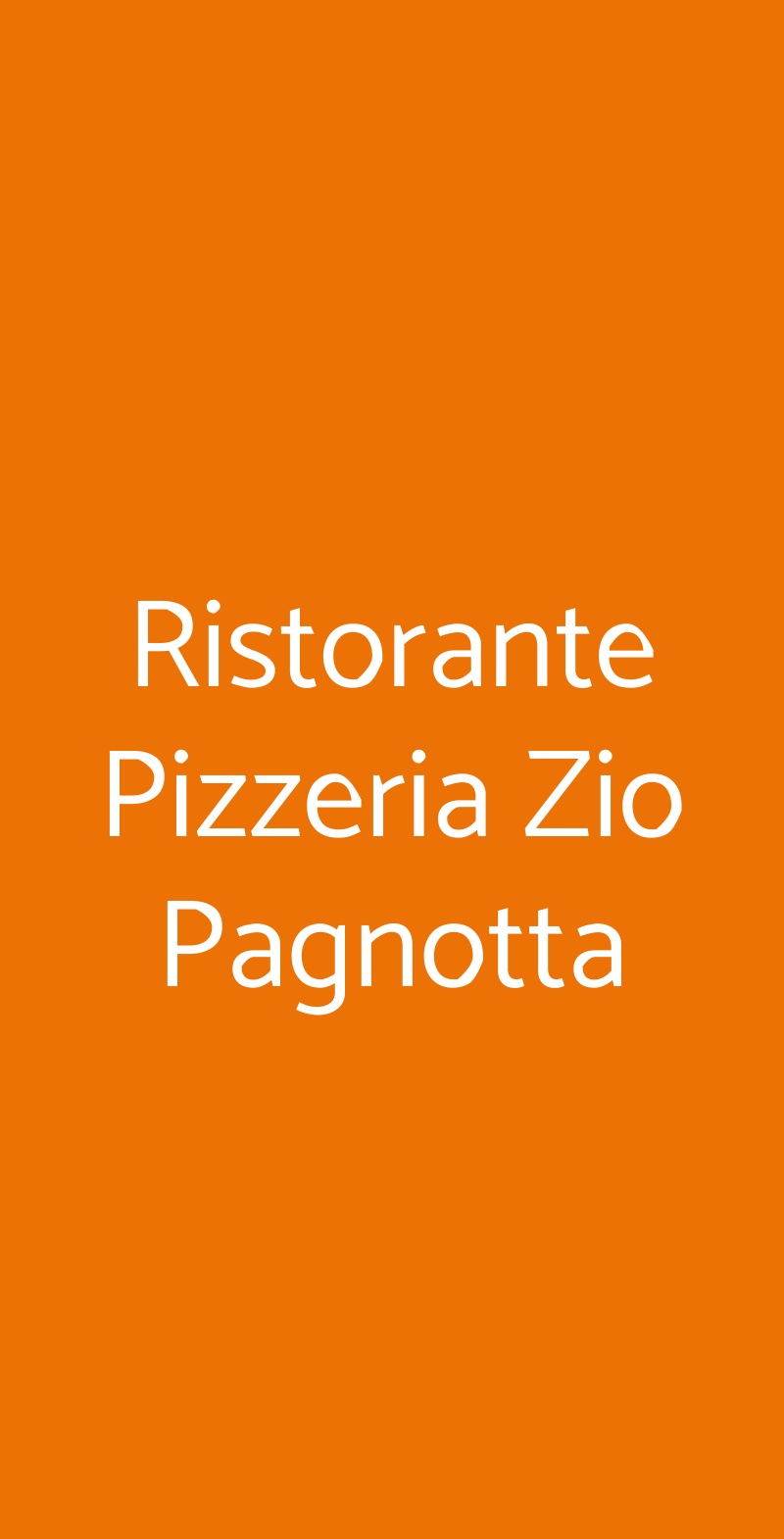 Ristorante Pizzeria Zio Pagnotta Torre del Greco menù 1 pagina