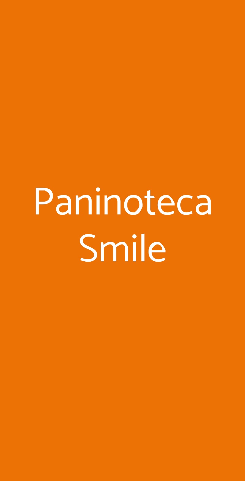 Paninoteca Smile Trieste menù 1 pagina