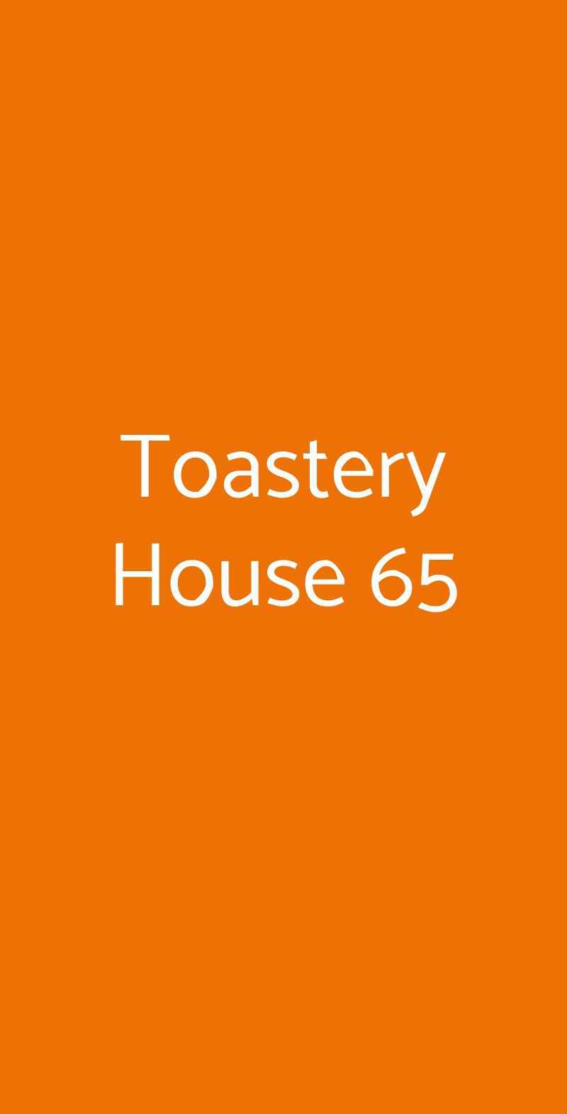 Toastery House 65 Trieste menù 1 pagina