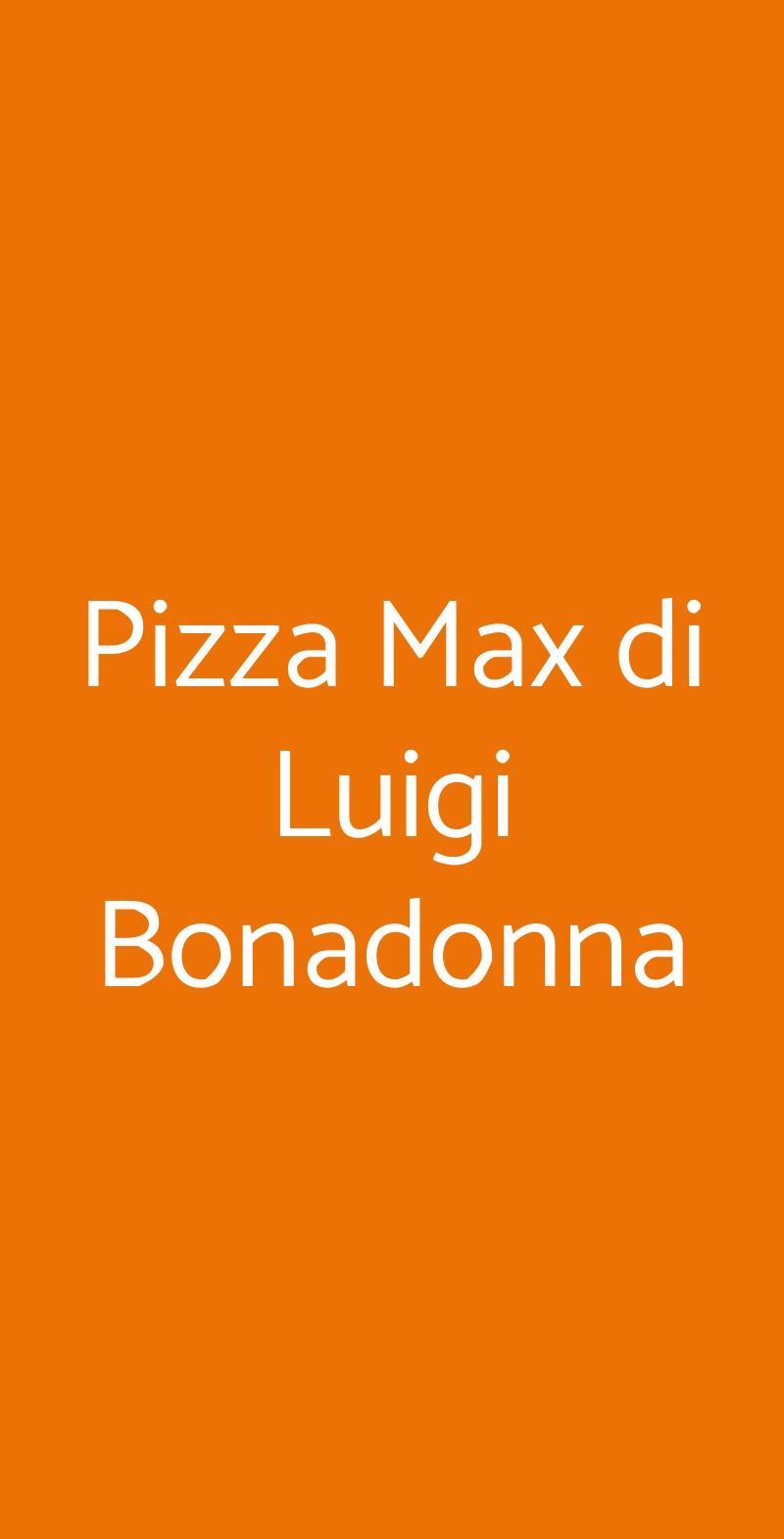 Pizza Max di Luigi Bonadonna Ventimiglia menù 1 pagina