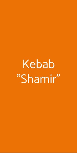 Kebab "shamir", Verona