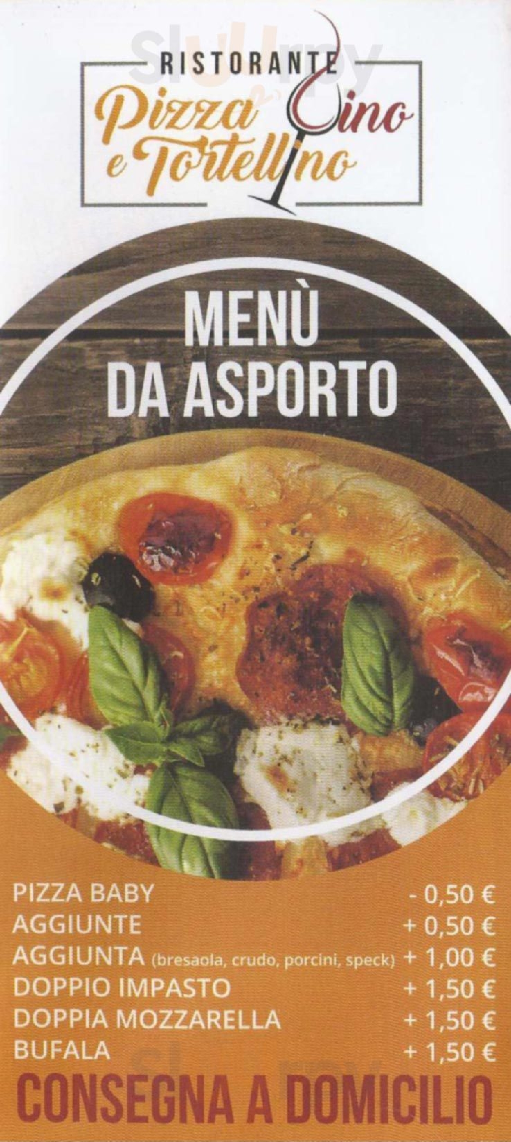 Pizza Vino e Tortellino Budrio menù 1 pagina