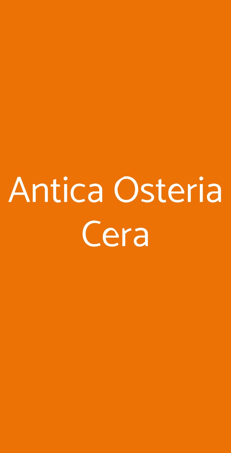 Antica Osteria Cera Campagna Lupia menù 1 pagina