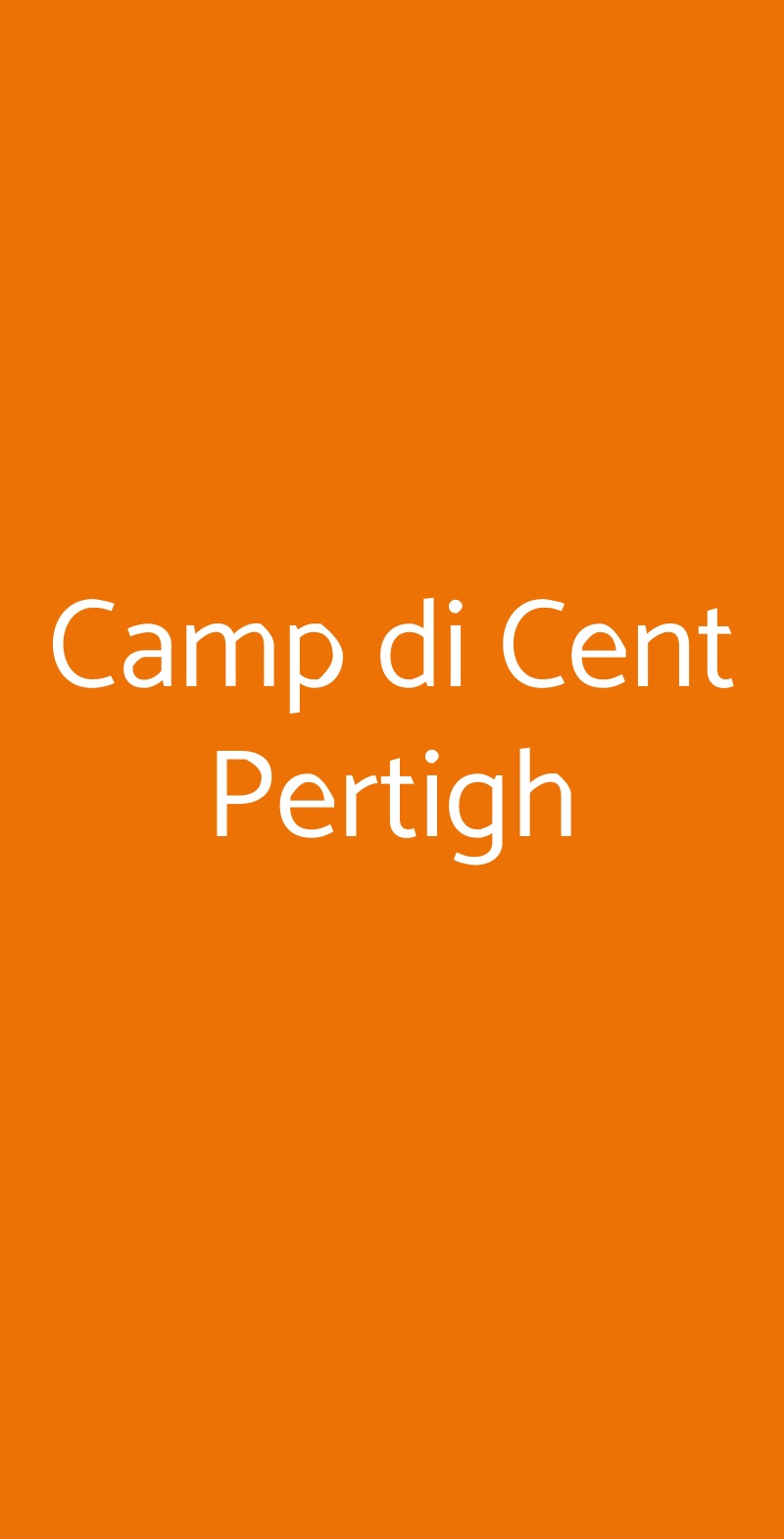 Camp di Cent Pertigh CARATE BRIANZA menù 1 pagina