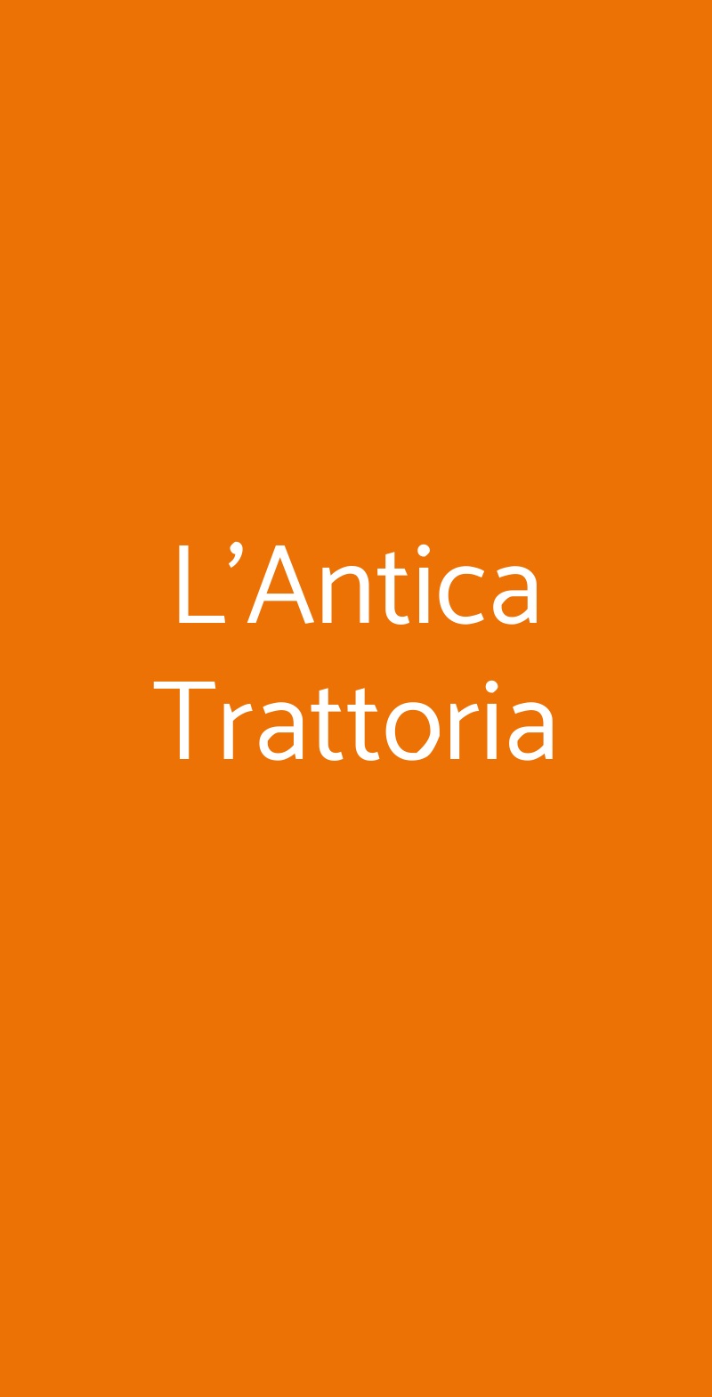 L'antica Trattoria, COLLE DI VAL D'ELSA