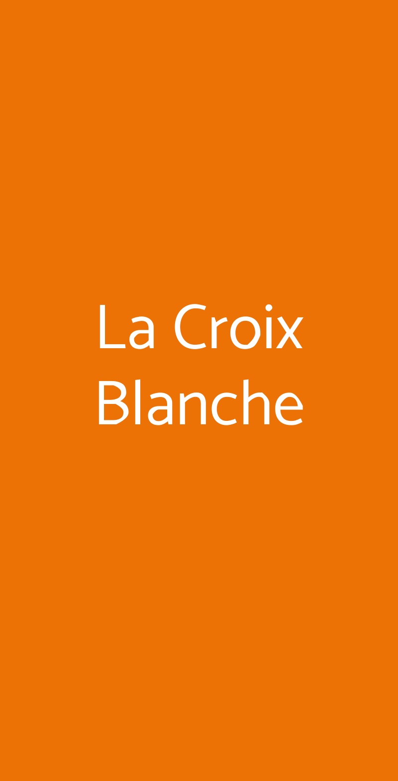 La Croix Blanche ETROUBLES menù 1 pagina