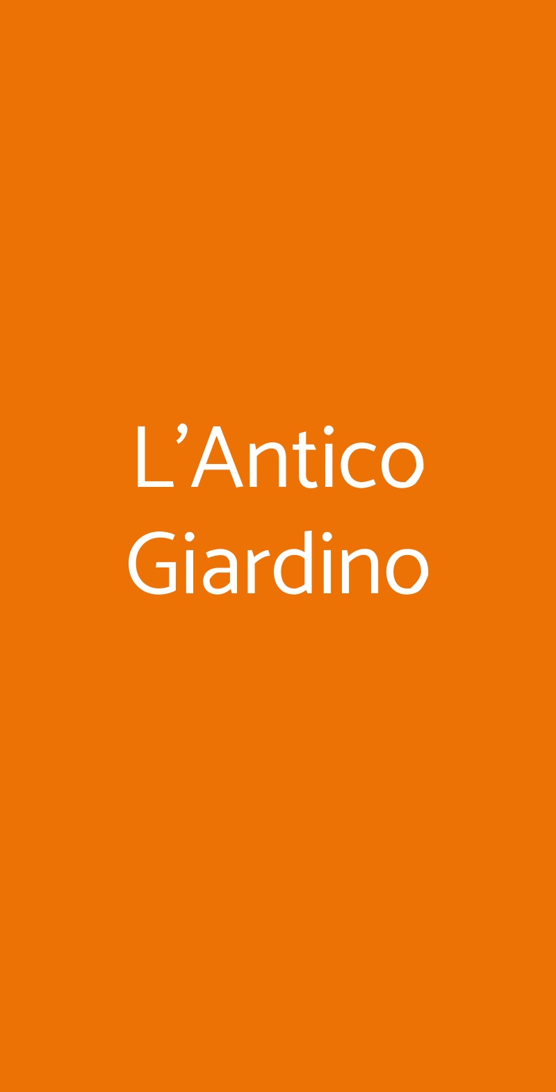 L'antico Giardino, RAVALLE