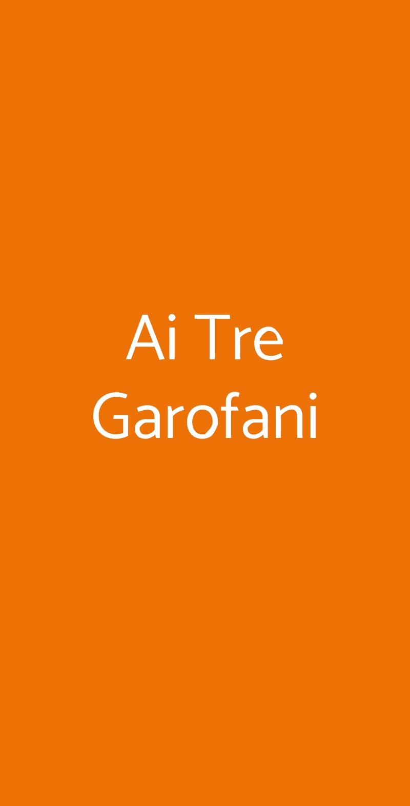 Ai Tre Garofani, CHIRIGNAGO