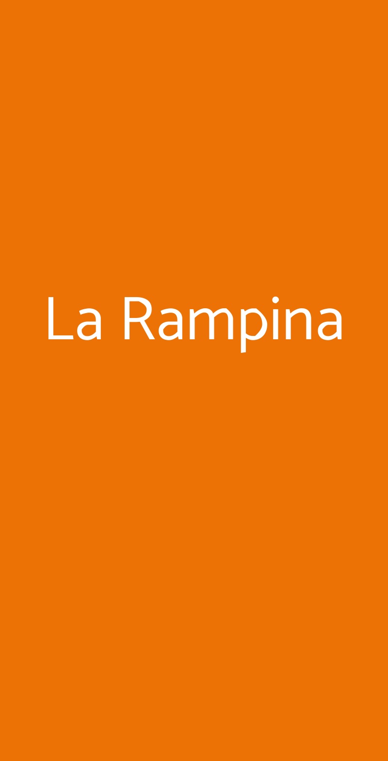 La Rampina SAN GIULIANO MILANESE menù 1 pagina