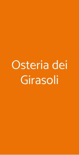 Osteria Dei Girasoli, SASSUOLO