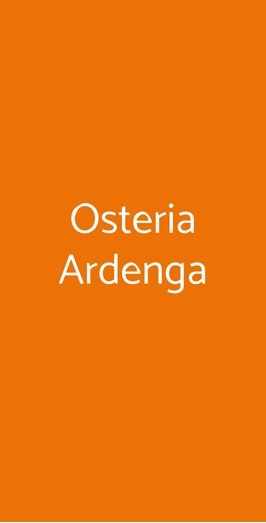 Osteria Ardenga, Soragna