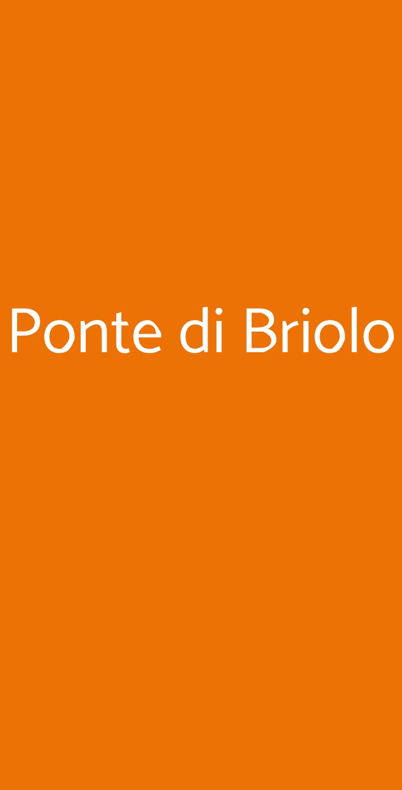 Ponte di Briolo Valbrembo menù 1 pagina