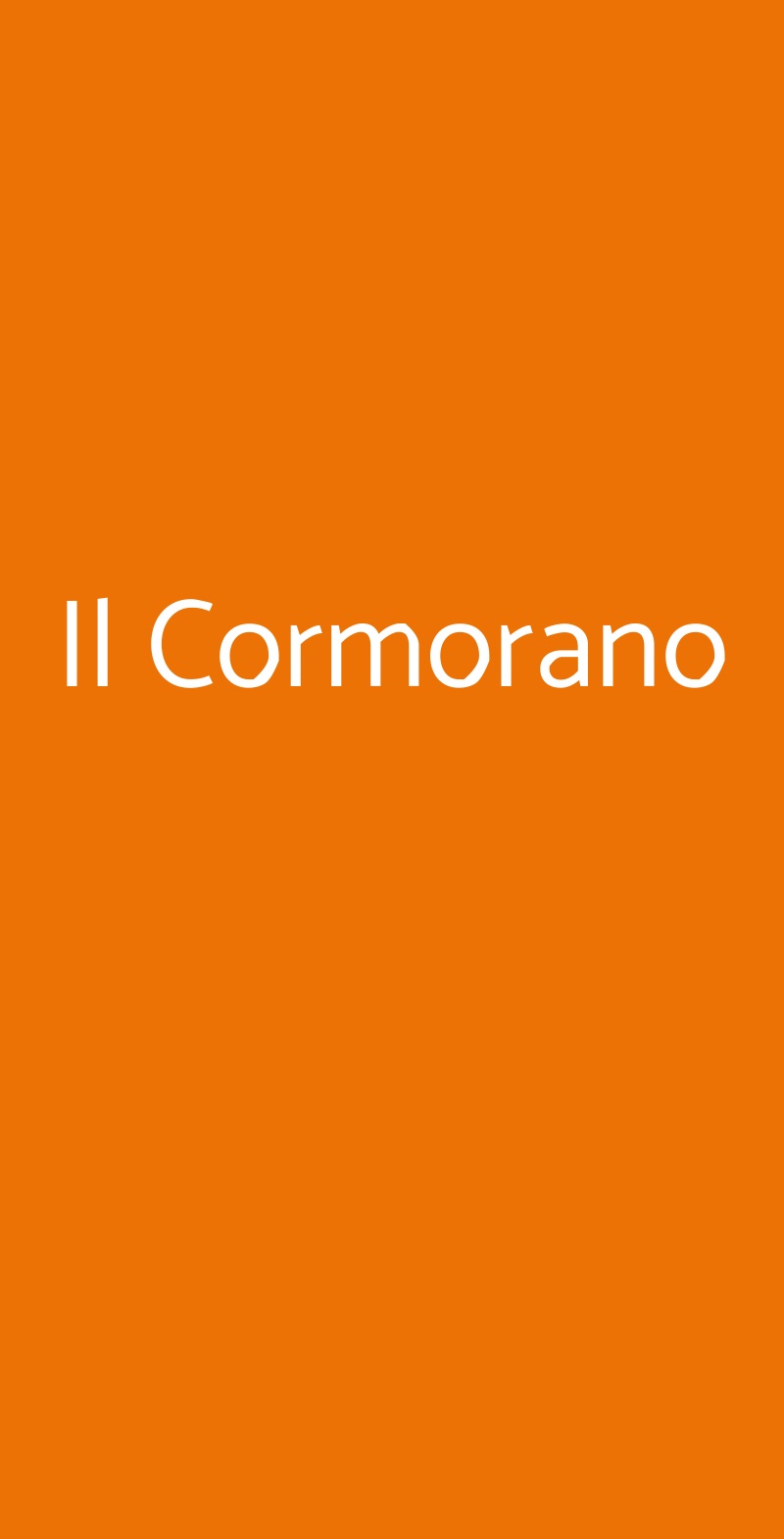 Il Cormorano CASTELSARDO menù 1 pagina