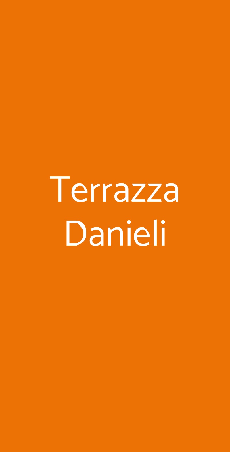 Terrazza Danieli VENEZIA menù 1 pagina