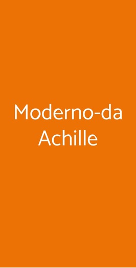 Moderno-da Achille, SANT'ANTIOCO