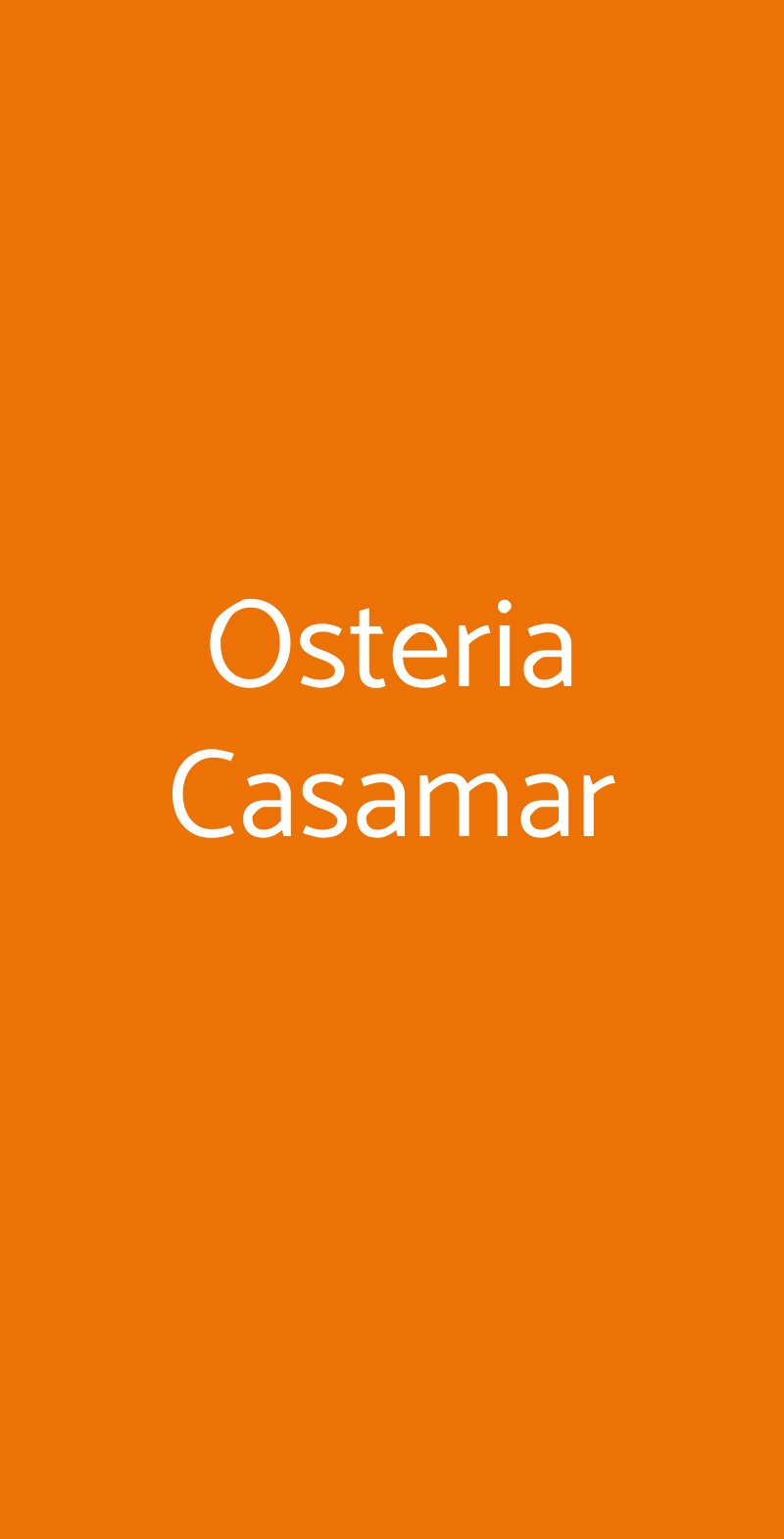 Osteria Casamar Asti menù 1 pagina