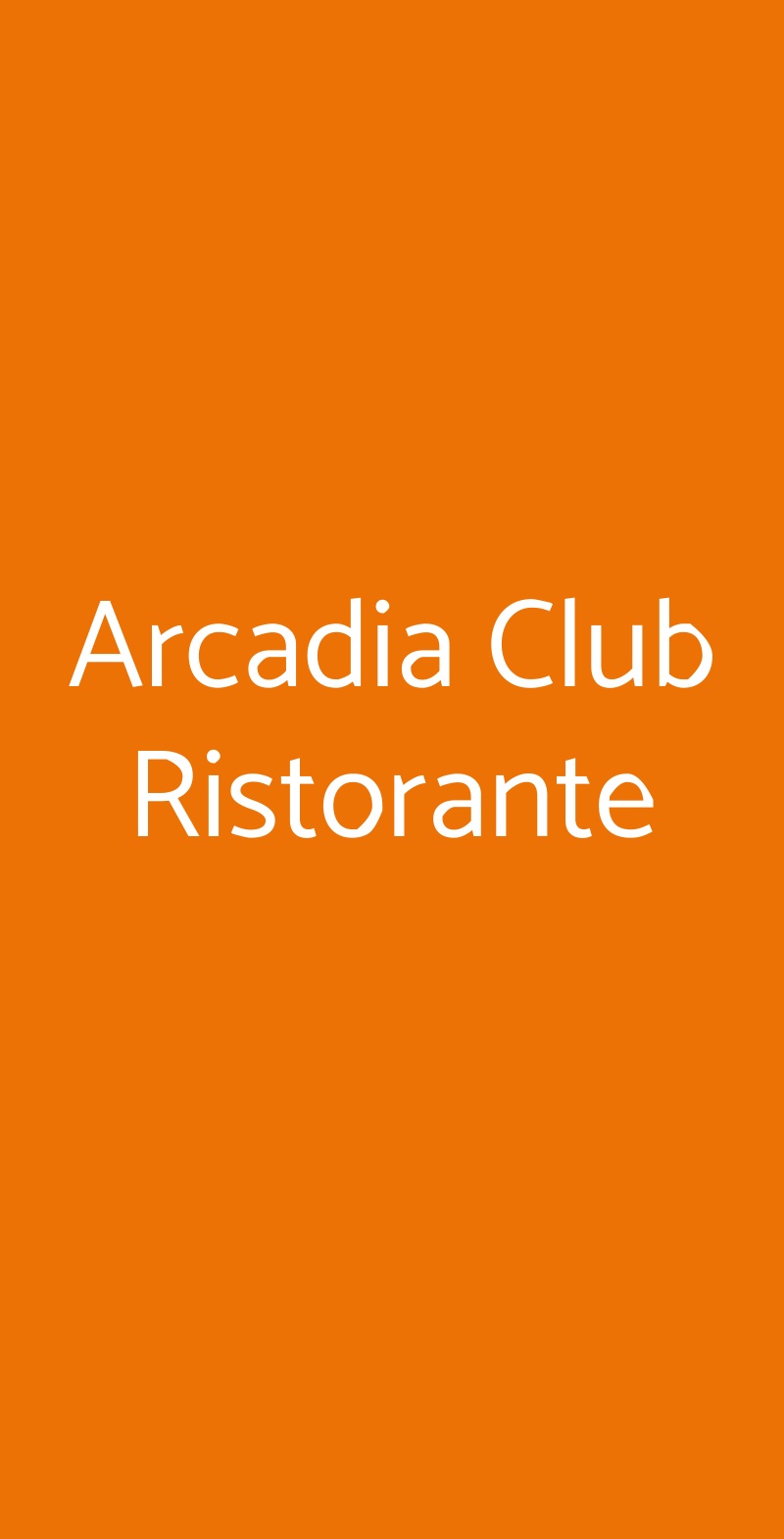 Arcadia Club Ristorante Reano menù 1 pagina