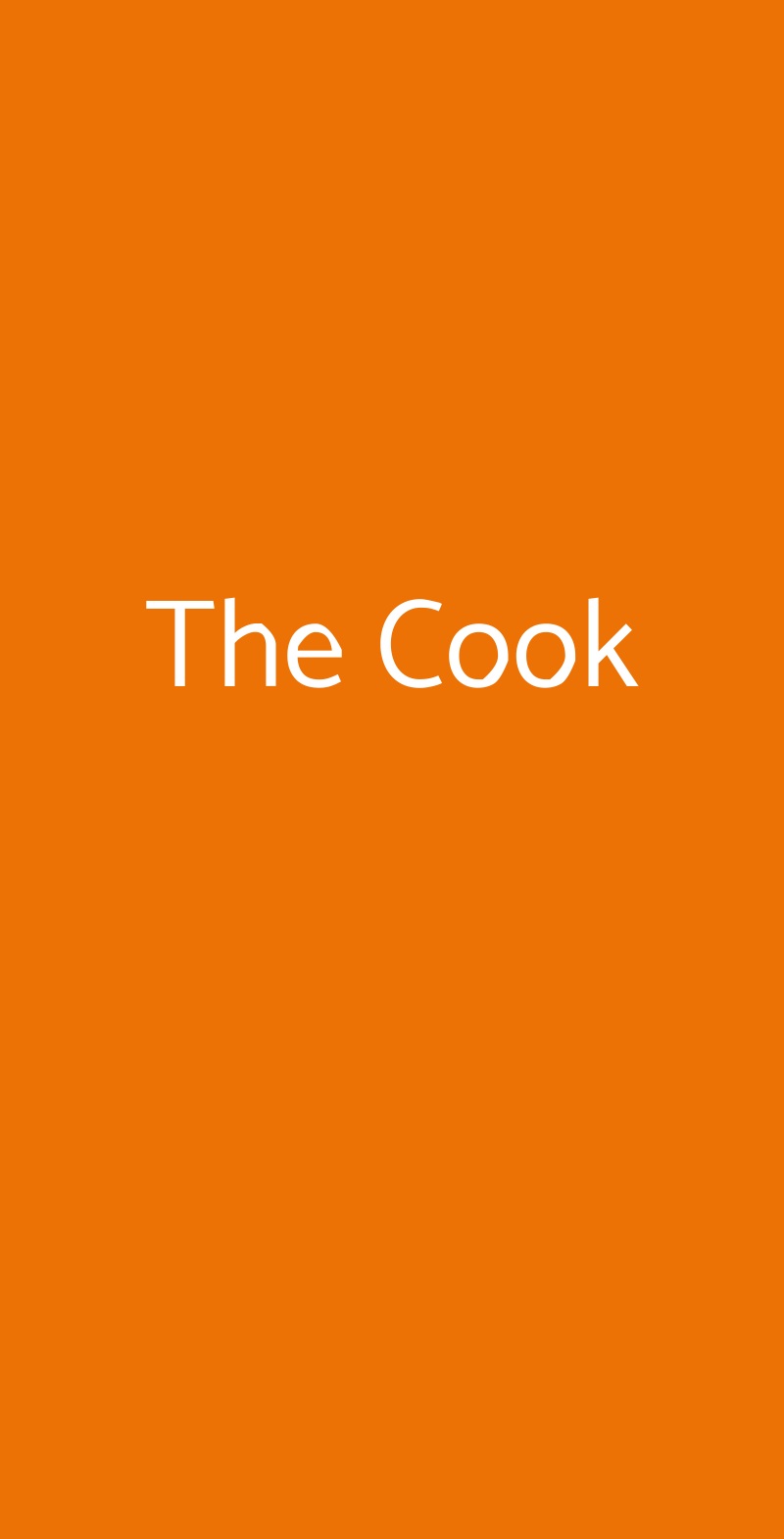 The Cook ARENZANO menù 1 pagina