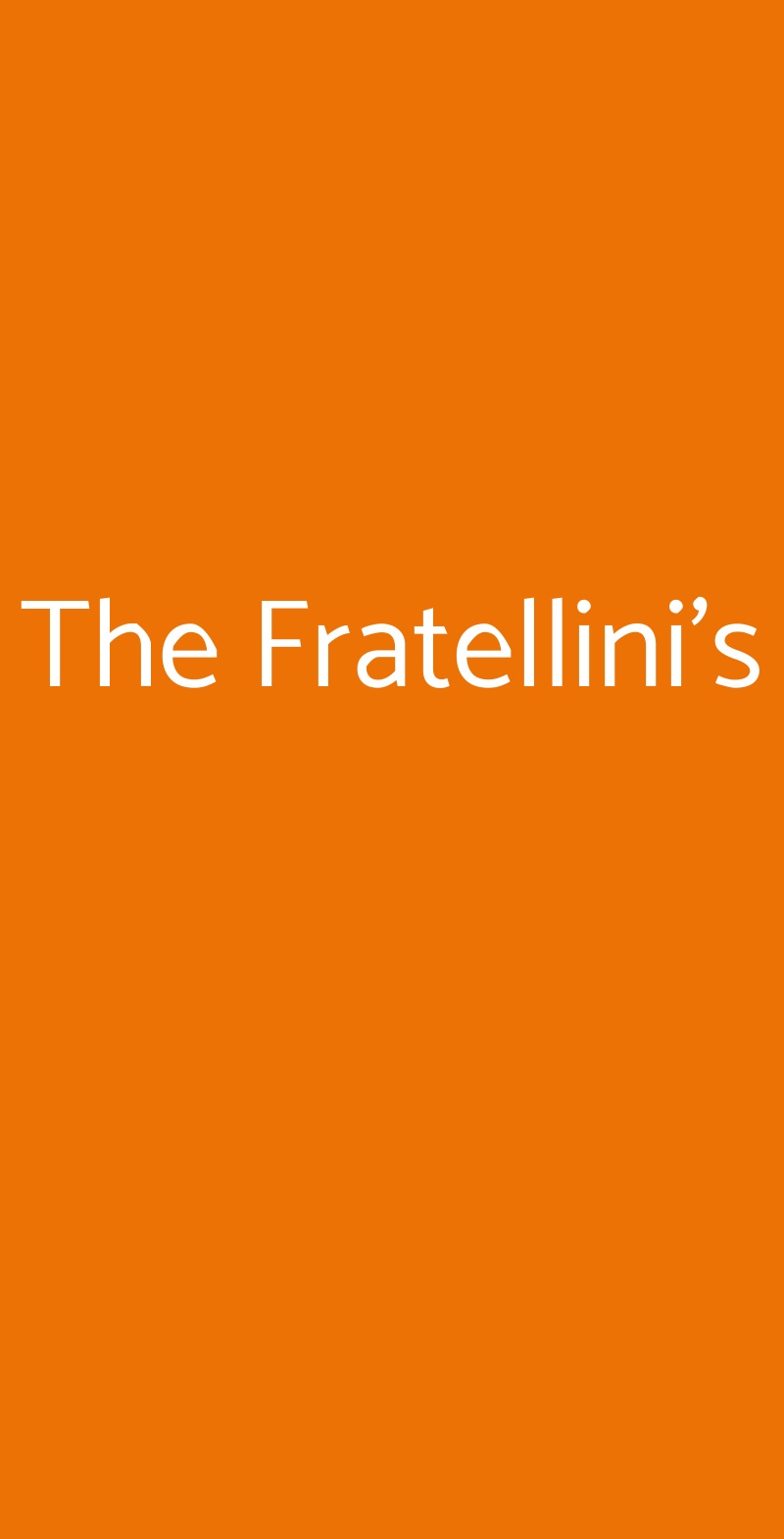 The Fratellini's Forte dei Marmi menù 1 pagina