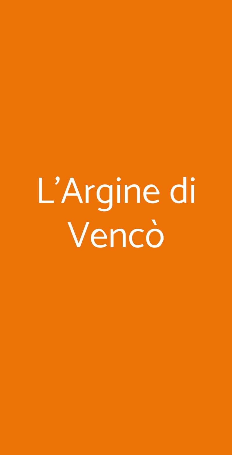 L'Argine di Vencò Dolegna del Collio menù 1 pagina