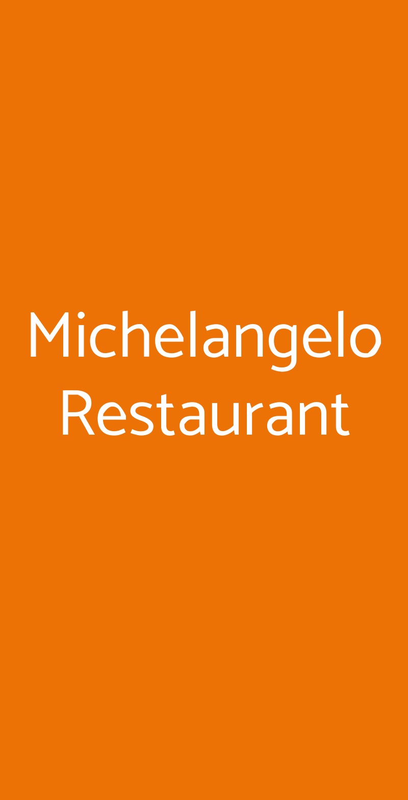 Michelangelo Restaurant Segrate menù 1 pagina