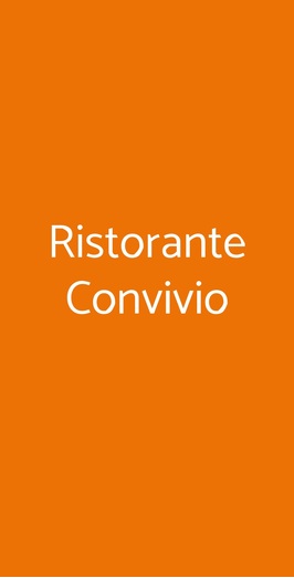 Ristorante Convivio, Forlì