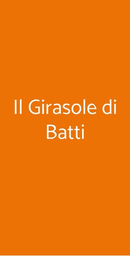 Il Girasole Di Batti, Faenza