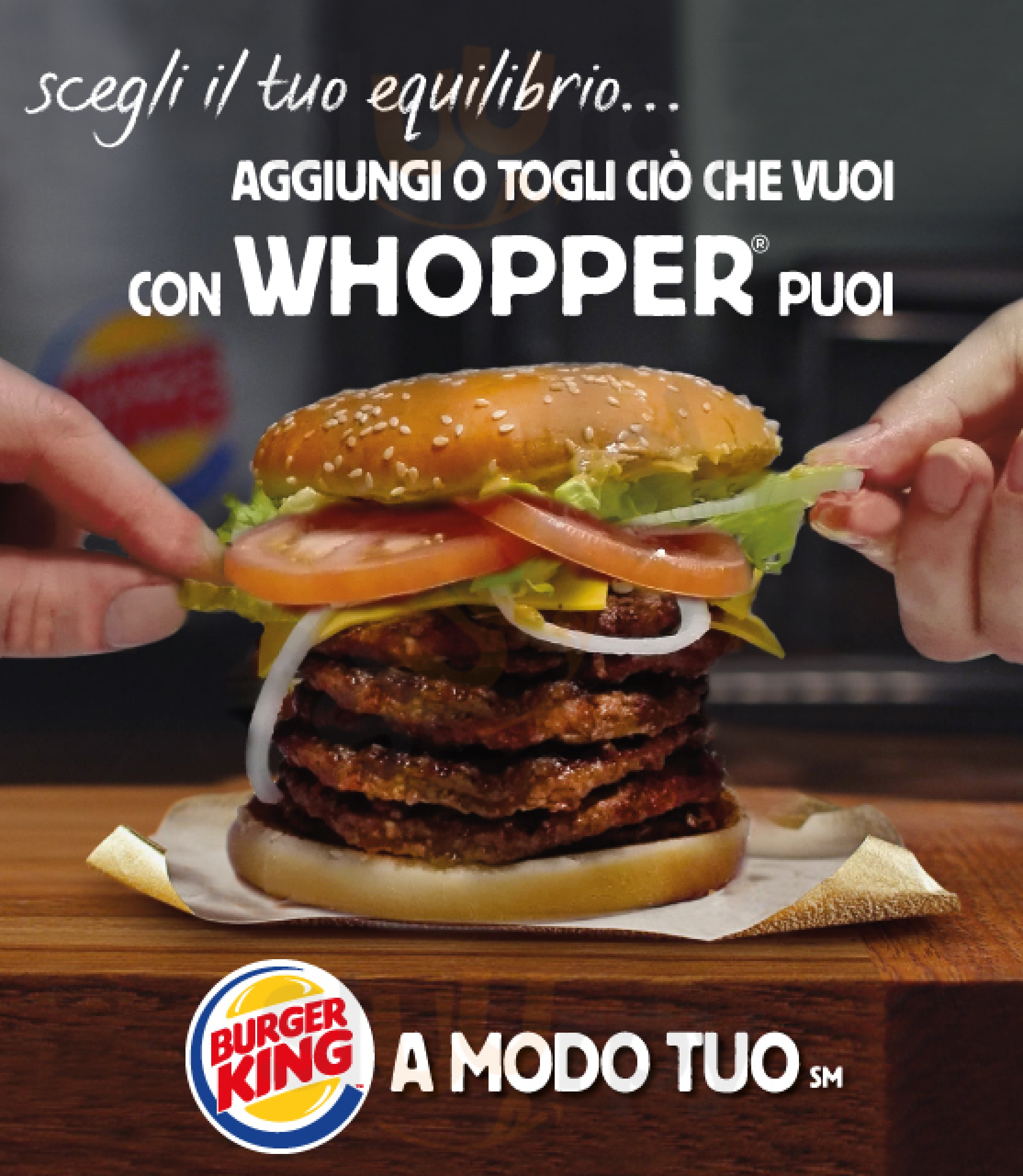 Burger King  Bussolengo menù 1 pagina