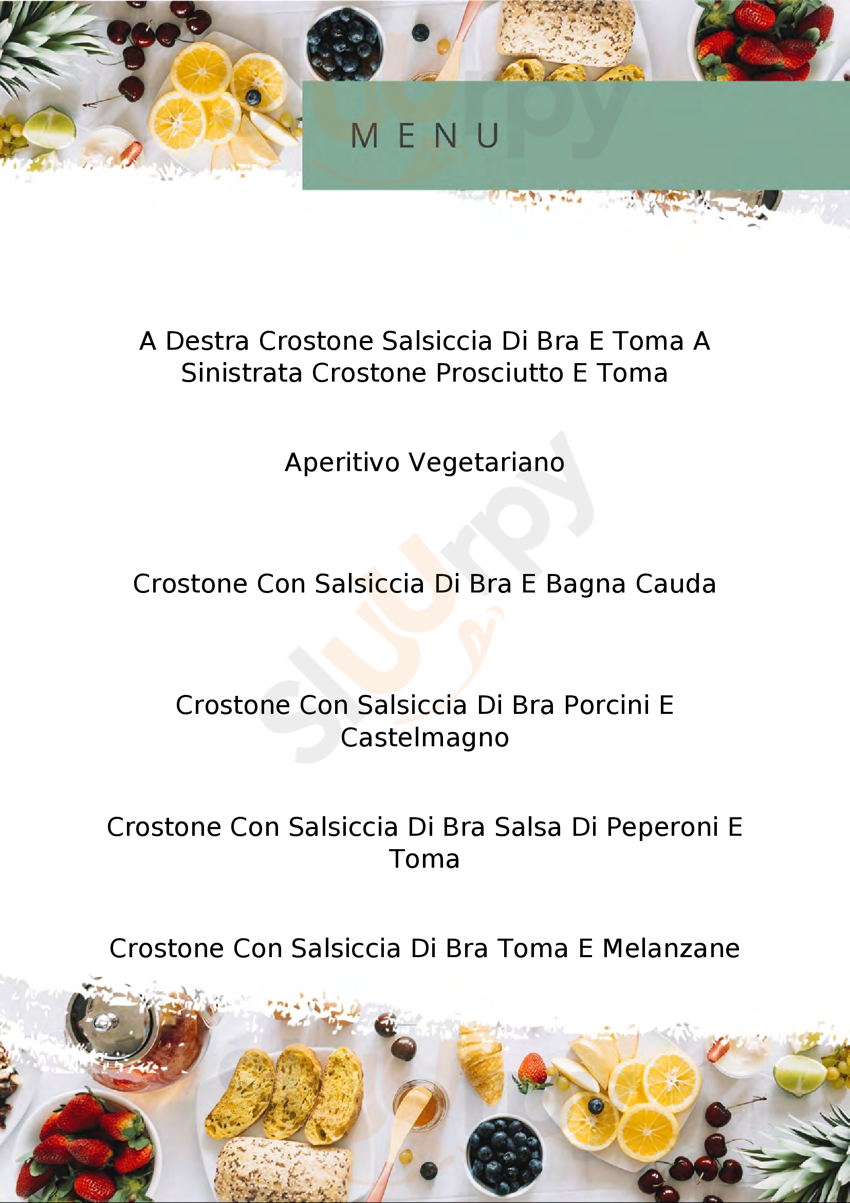 Crostone it - Via Amendola Torino menù 1 pagina
