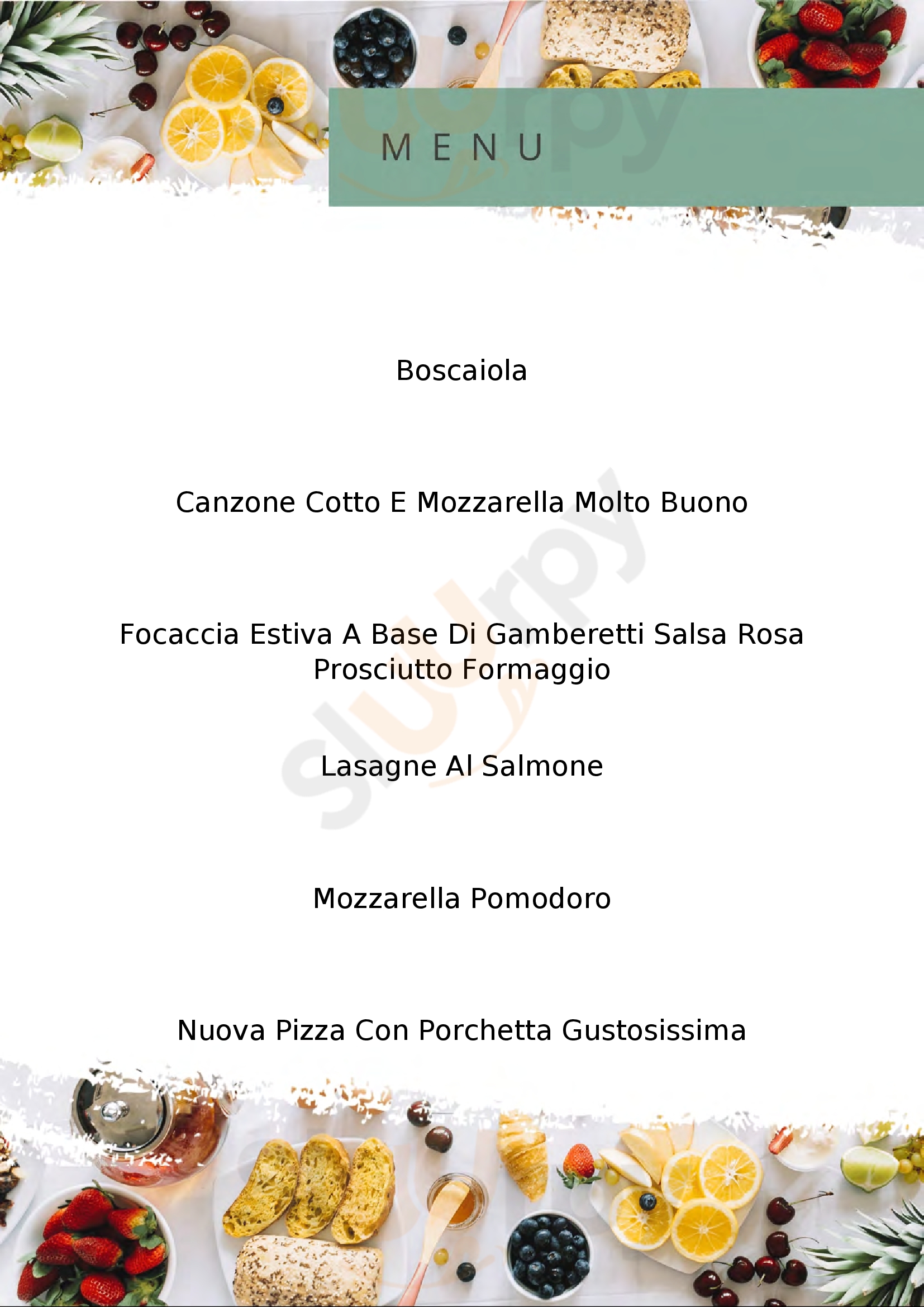 Pizzeria Da Gilbe Viareggio menù 1 pagina