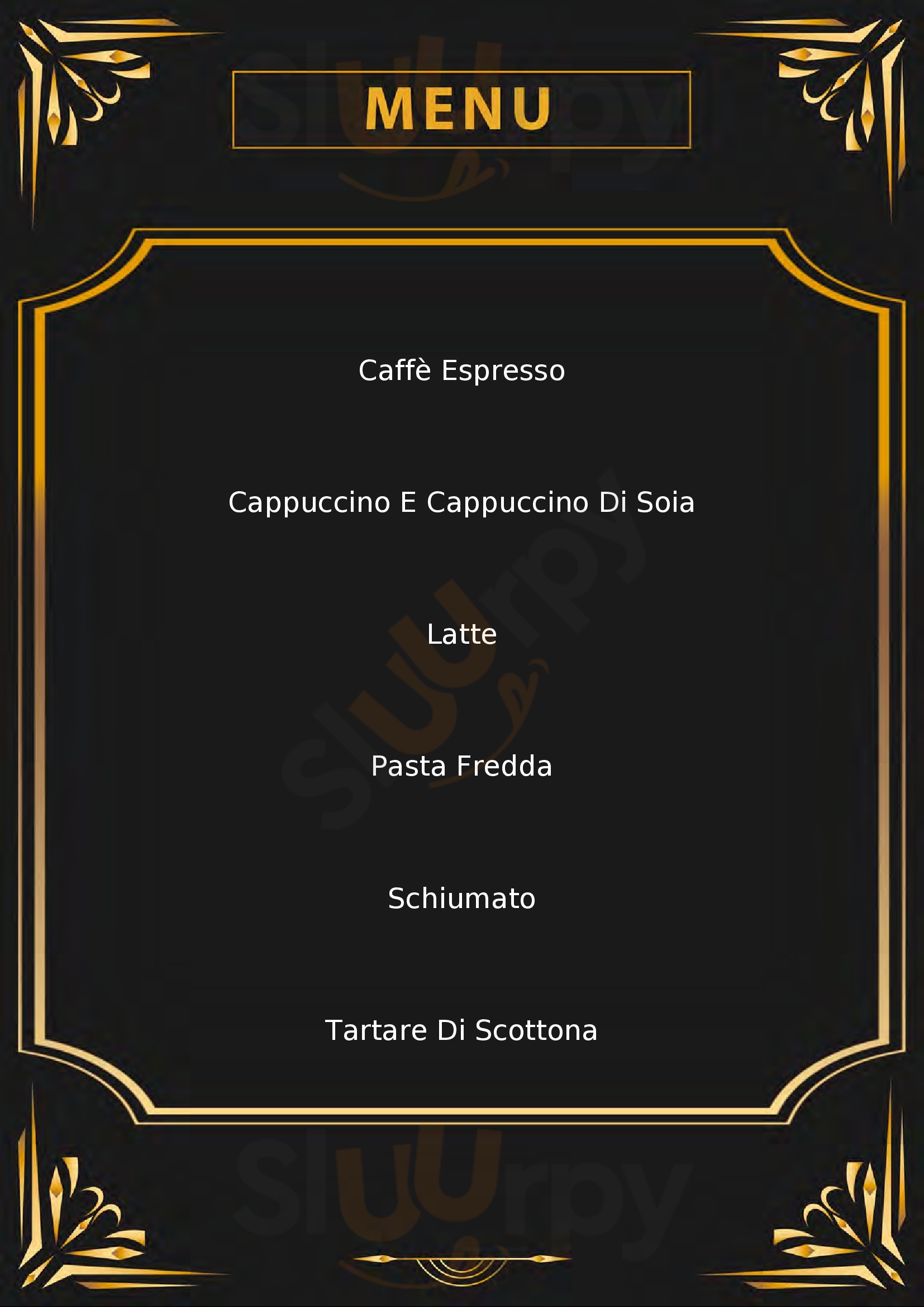 caffe Lyceum Varese menù 1 pagina