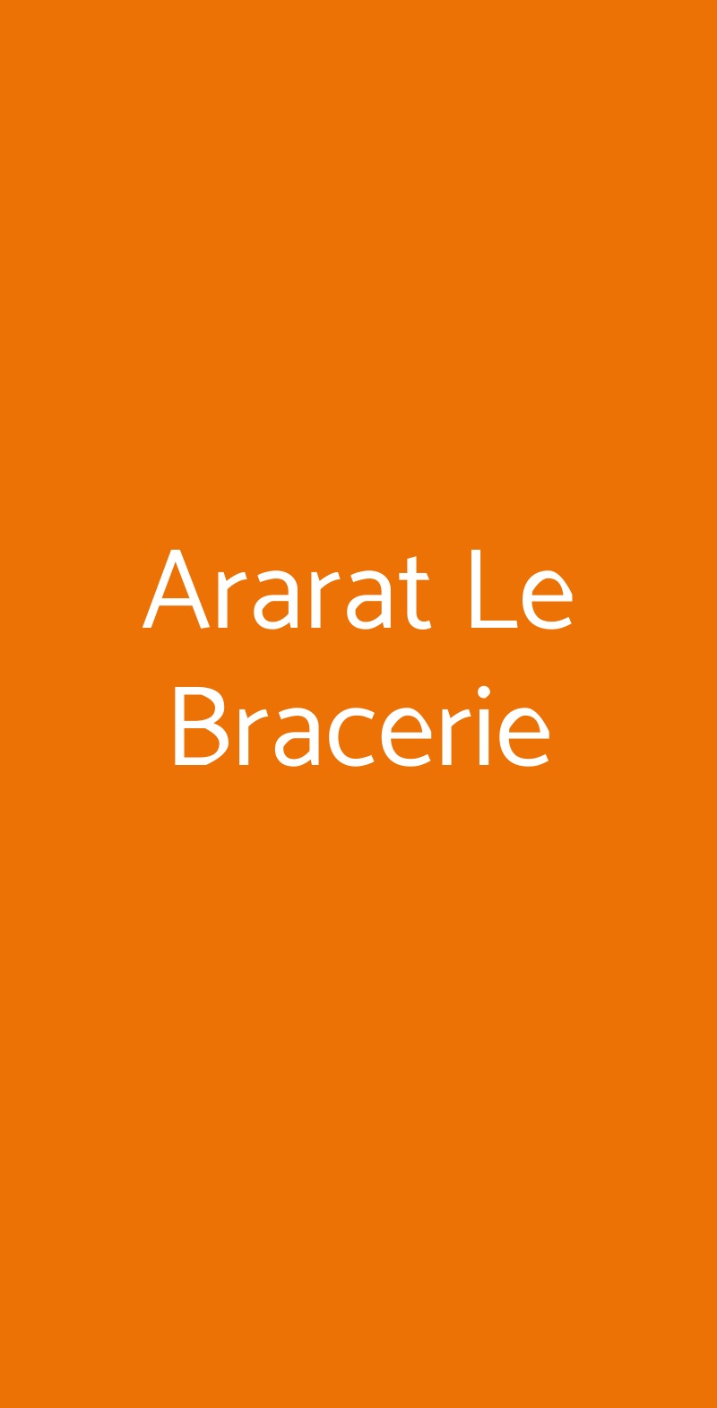 Ararat Le Bracerie Firenze menù 1 pagina