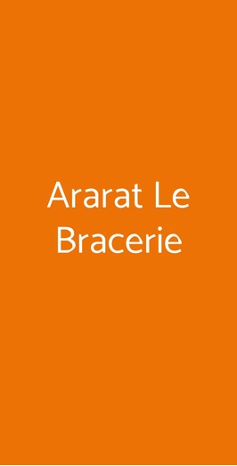 Ararat Le Bracerie, Firenze