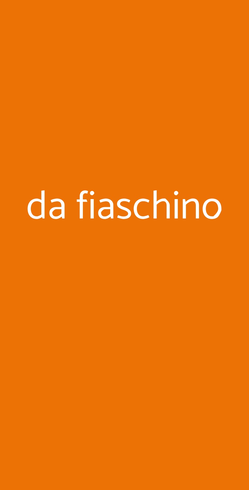 da fiaschino Firenze menù 1 pagina