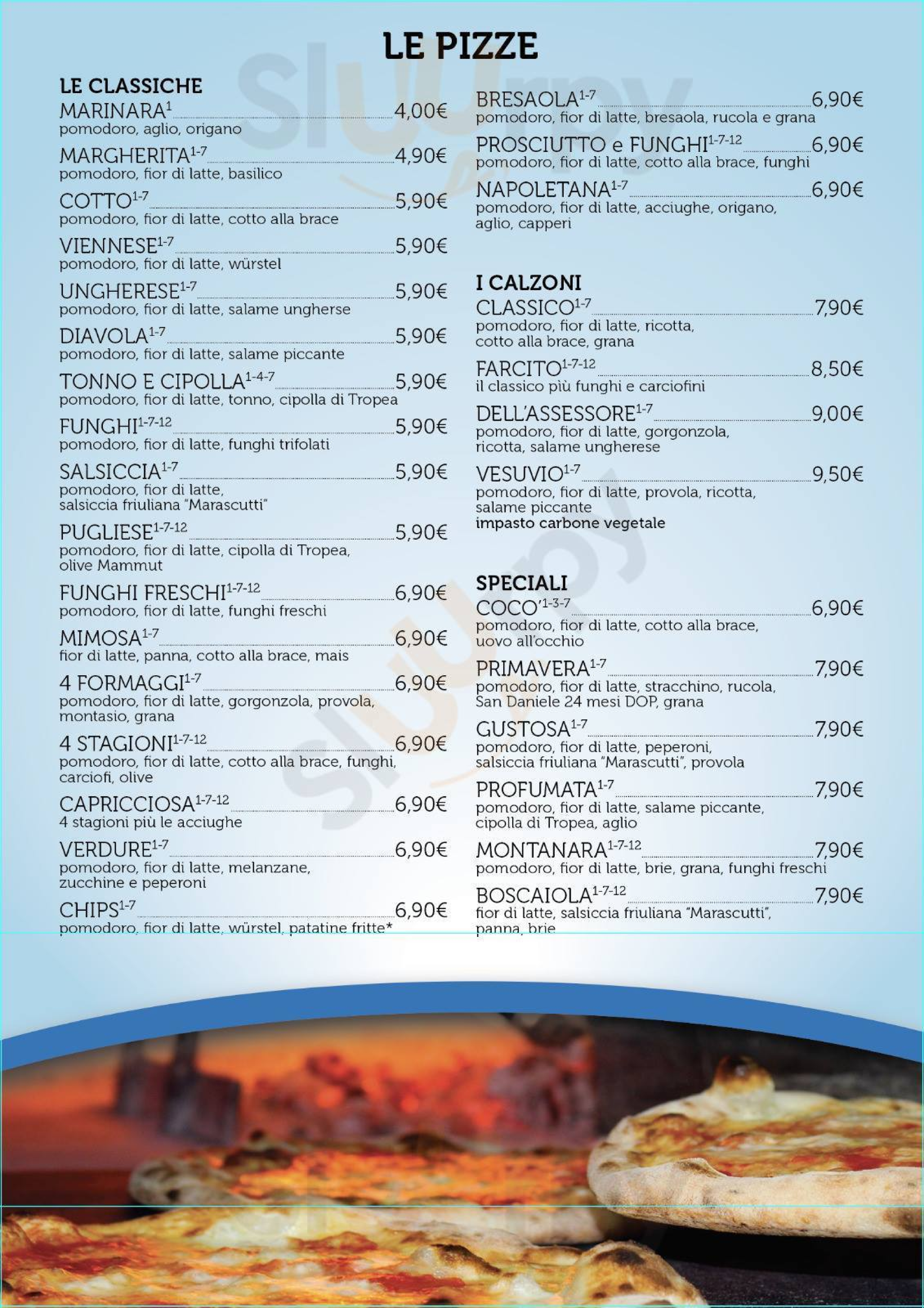 Pizzeria e Braceria all'Abbuffata Trieste menù 1 pagina