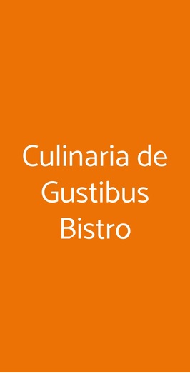 Culinaria De Gustibus Bistro, Firenze