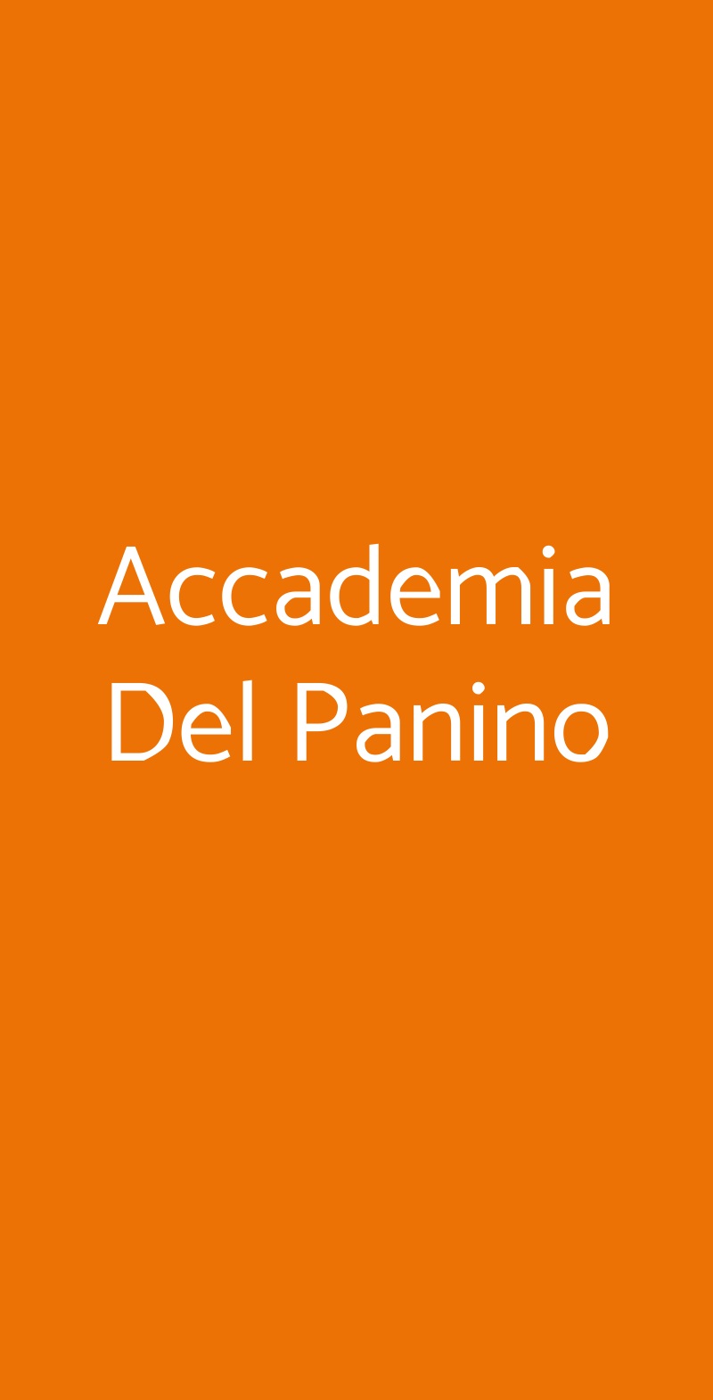 Accademia Del Panino Torino menù 1 pagina