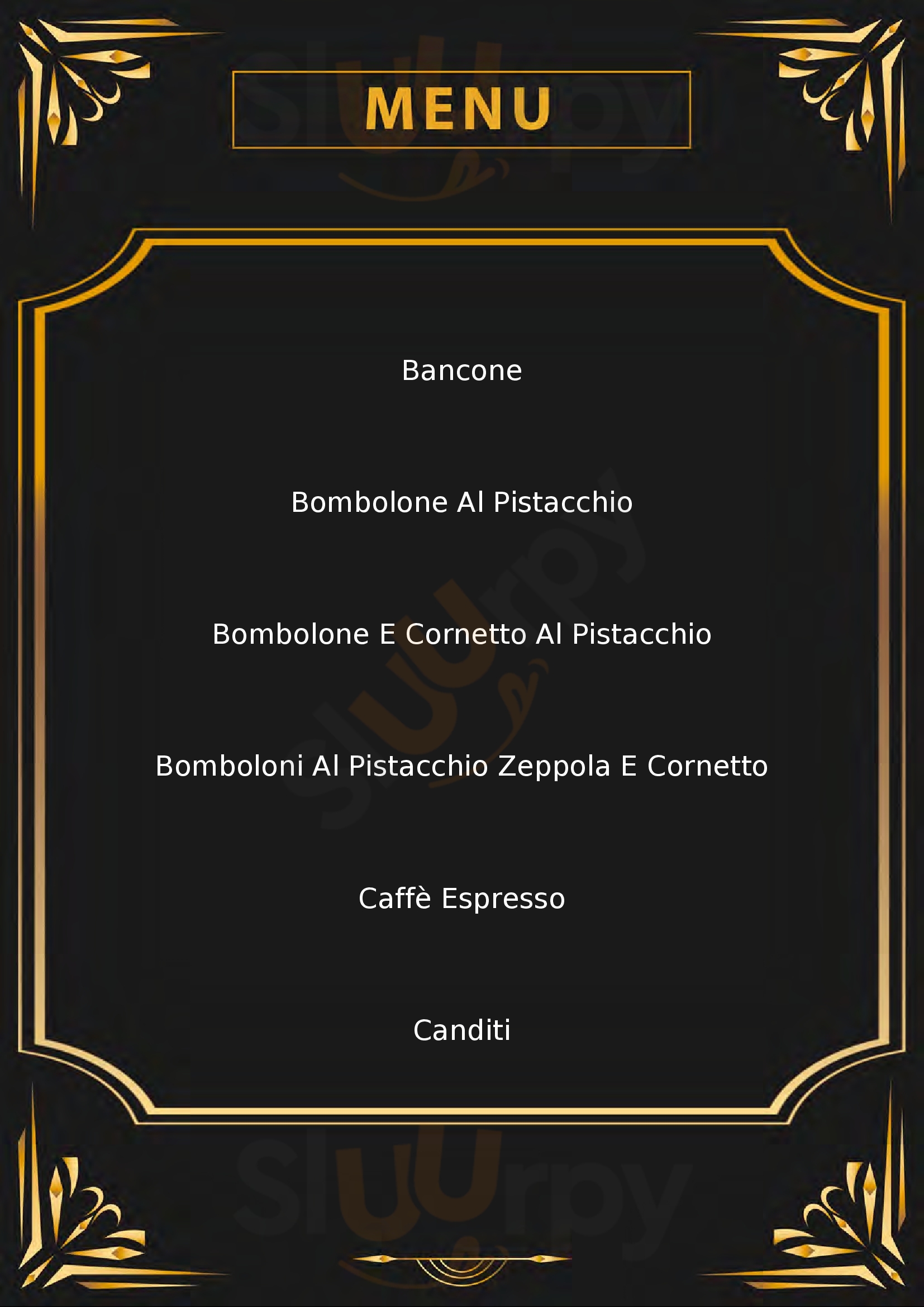 Dolce e Caffe Piacenza menù 1 pagina