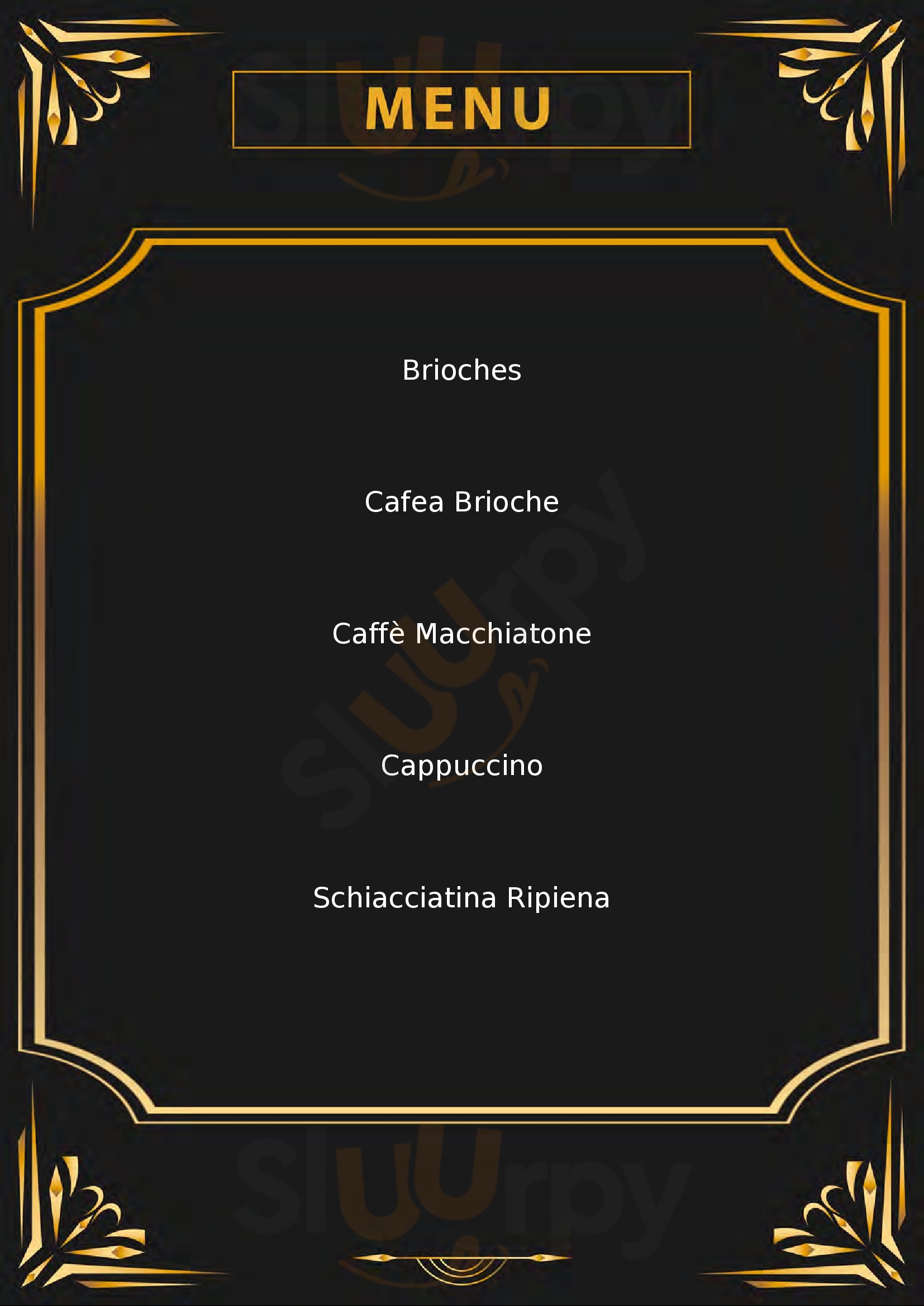 Caffè Coppini Prato menù 1 pagina