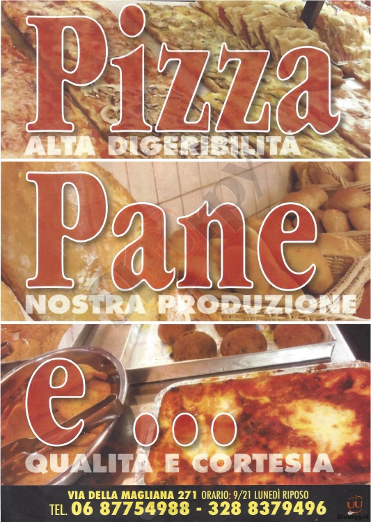 PIZZA PANE E ... Roma menù 1 pagina
